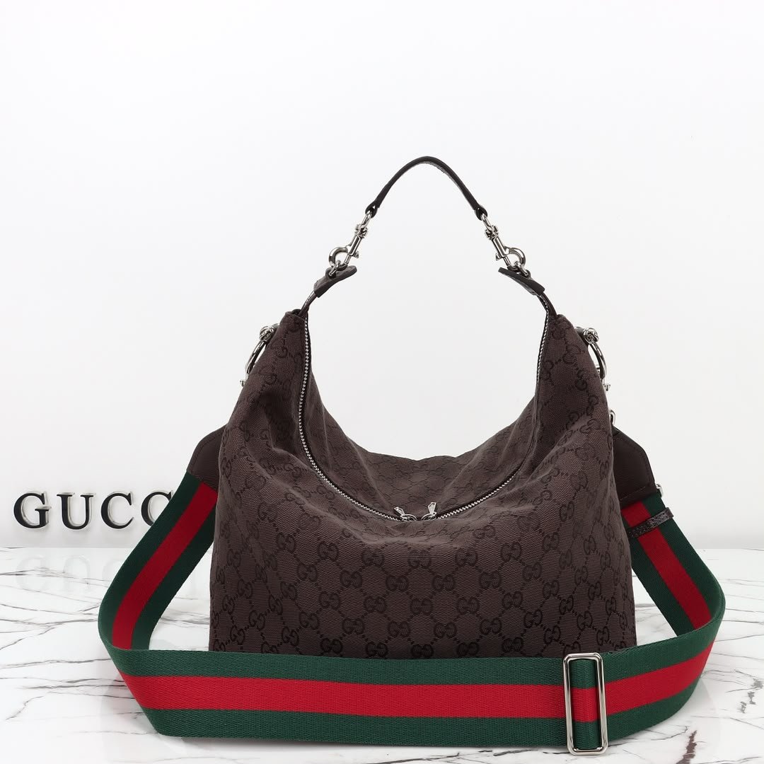 Gucci Brera Medium Crossbody Bag 33cm/13in Brown 866938