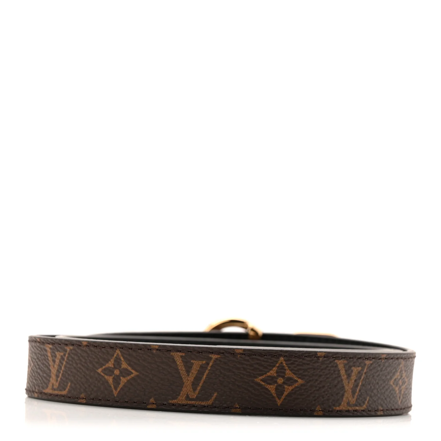 Monogram 20MM LV Circle Prime Reversible Belt 80 32 Black