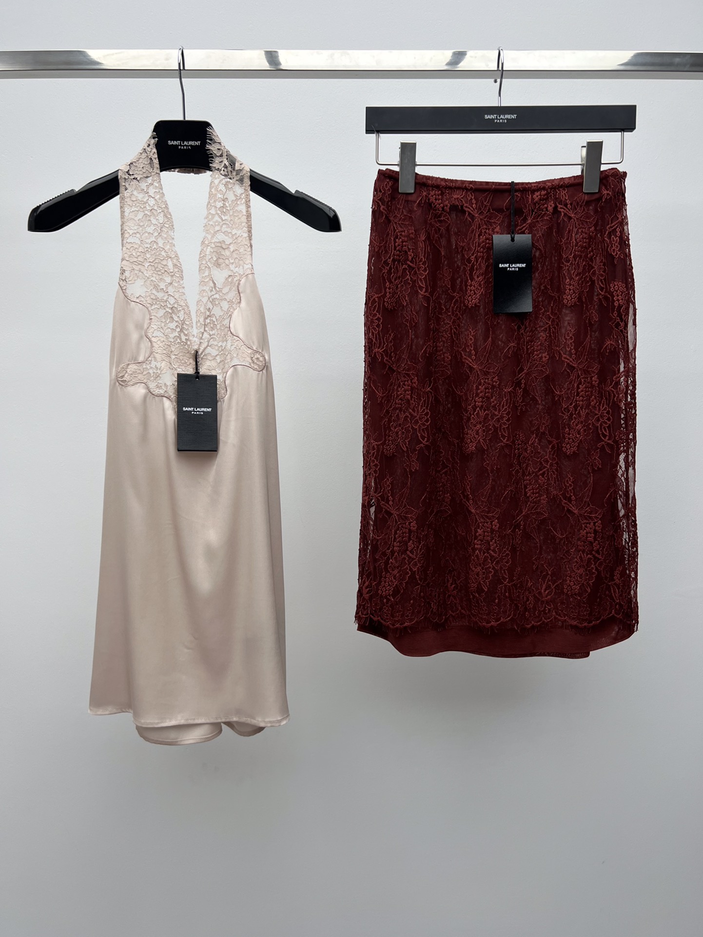 Saint Laurent Lace Skirt Set | Effortlessly Elegant & Modern