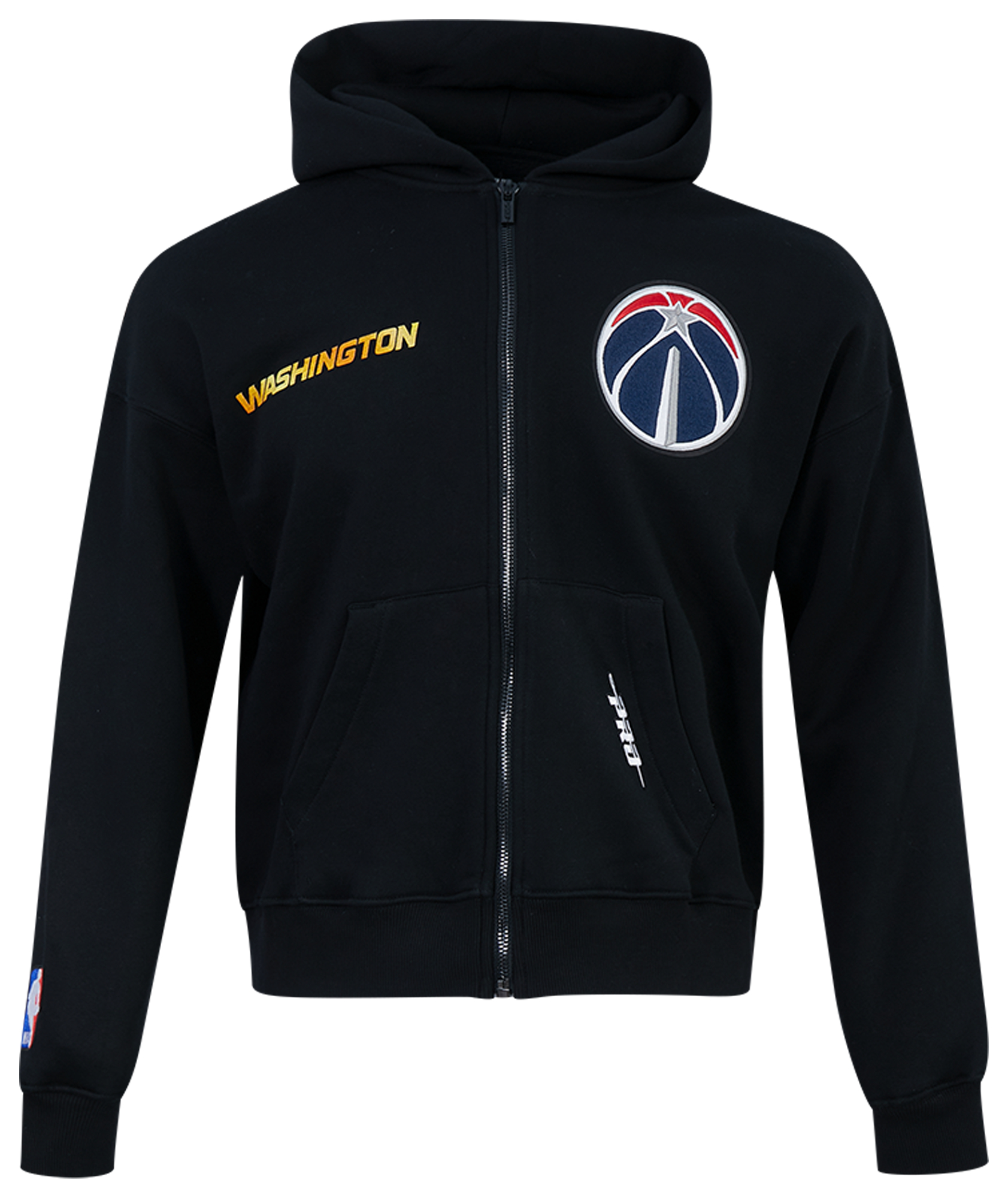 Pro Standard Wizards Gold Hoops Pro Full-Zip Hoodie