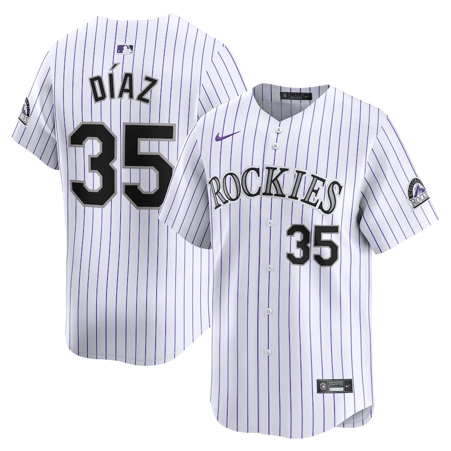 Elias Diaz Colorado Rockies Home Limited Player Jersey White