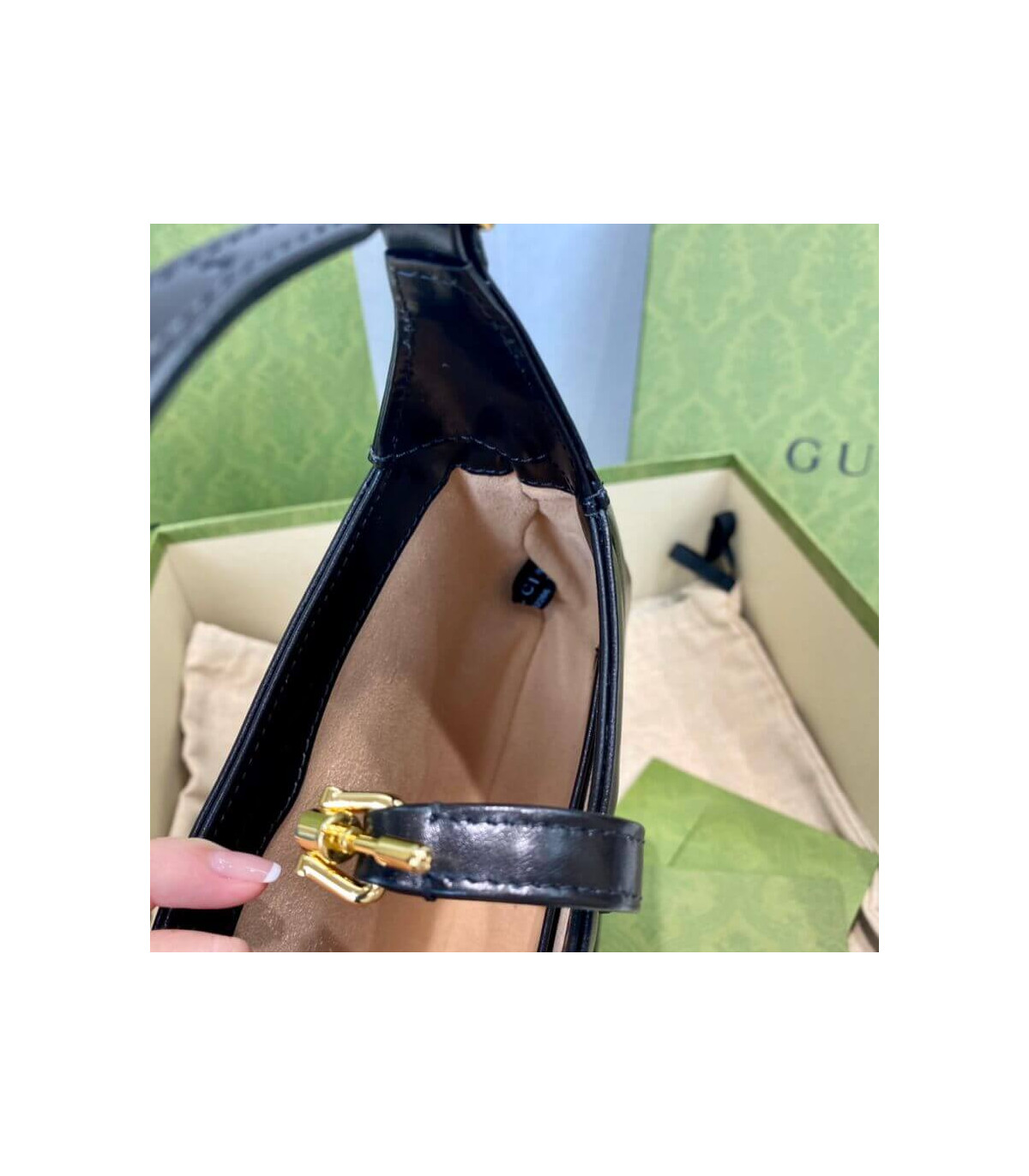 Gucci Jackie 1961 Mini Hobo Bag In Black Leather 19cm