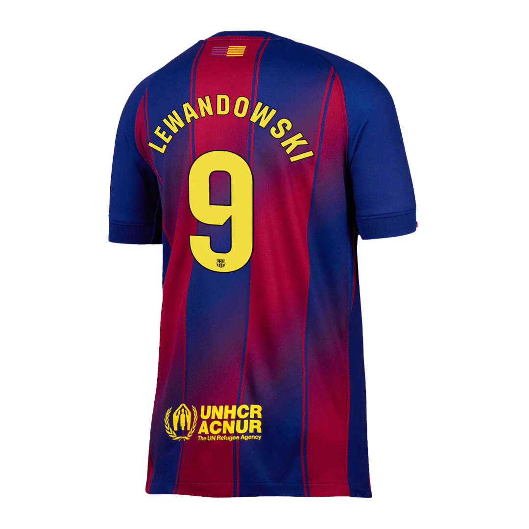 LEWANDOWSKI #9 Barcelona Home Soccer Jersey 2025/26