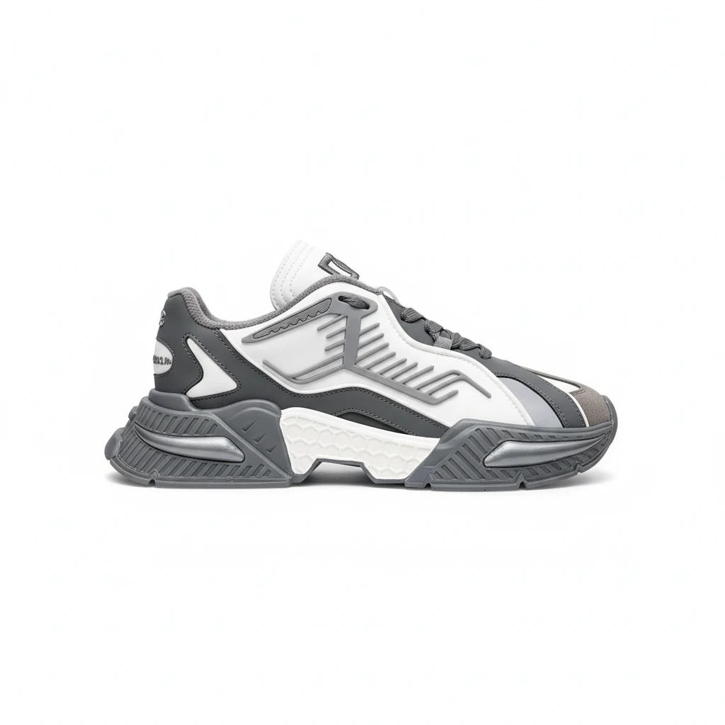 DOLCE & GABBANA MIXED-MATERIAL AIRMASTER SNEAKERS