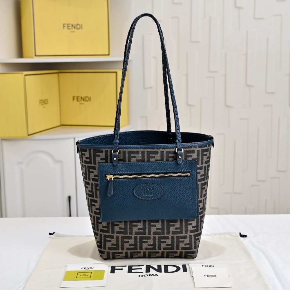 Fendi Medium Roll Blue 36Cm
