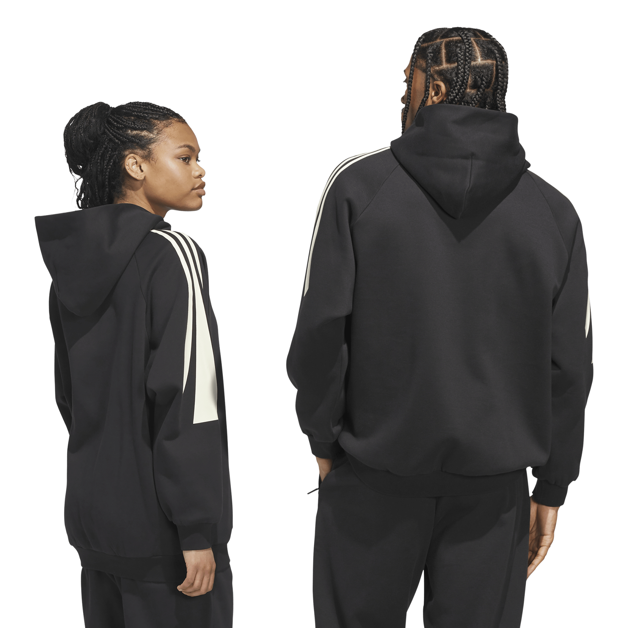 adidas Basketball 3-Stripes Fleece Hoodie