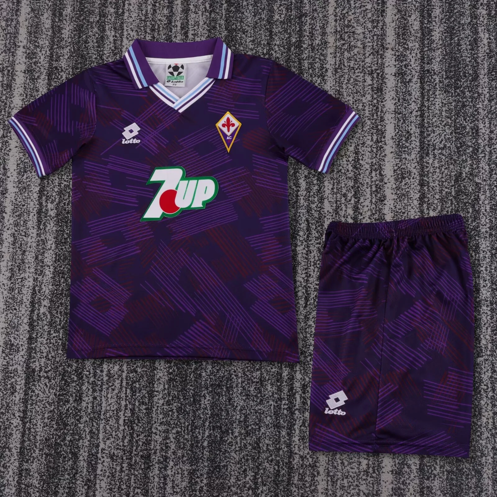 Retro Kids 1992-93 Kids Fiorentina Home Football jersey retro