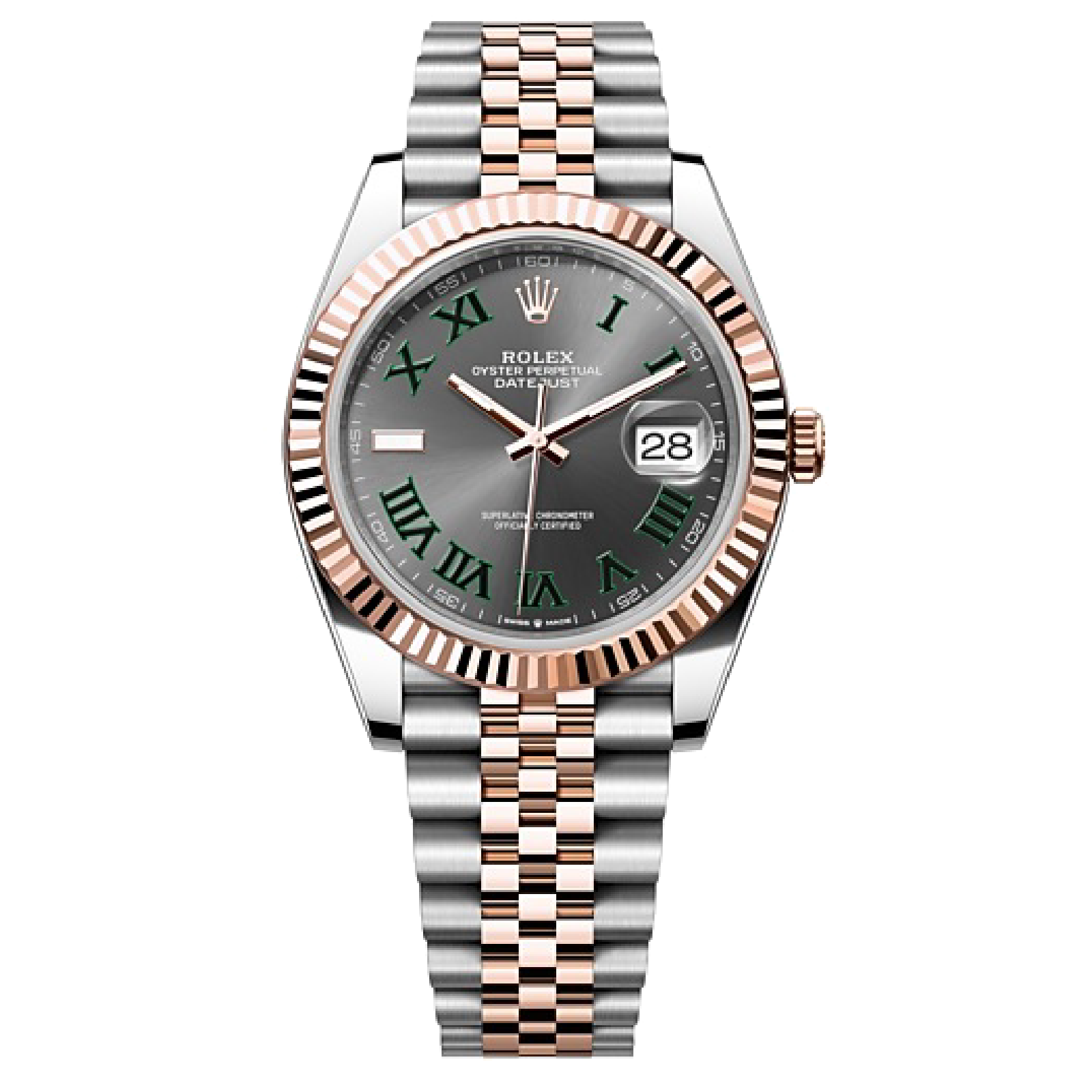 Rolex DATEJUST Oyster, 41 mm, Oystersteel and Everose gold M126331-0016
