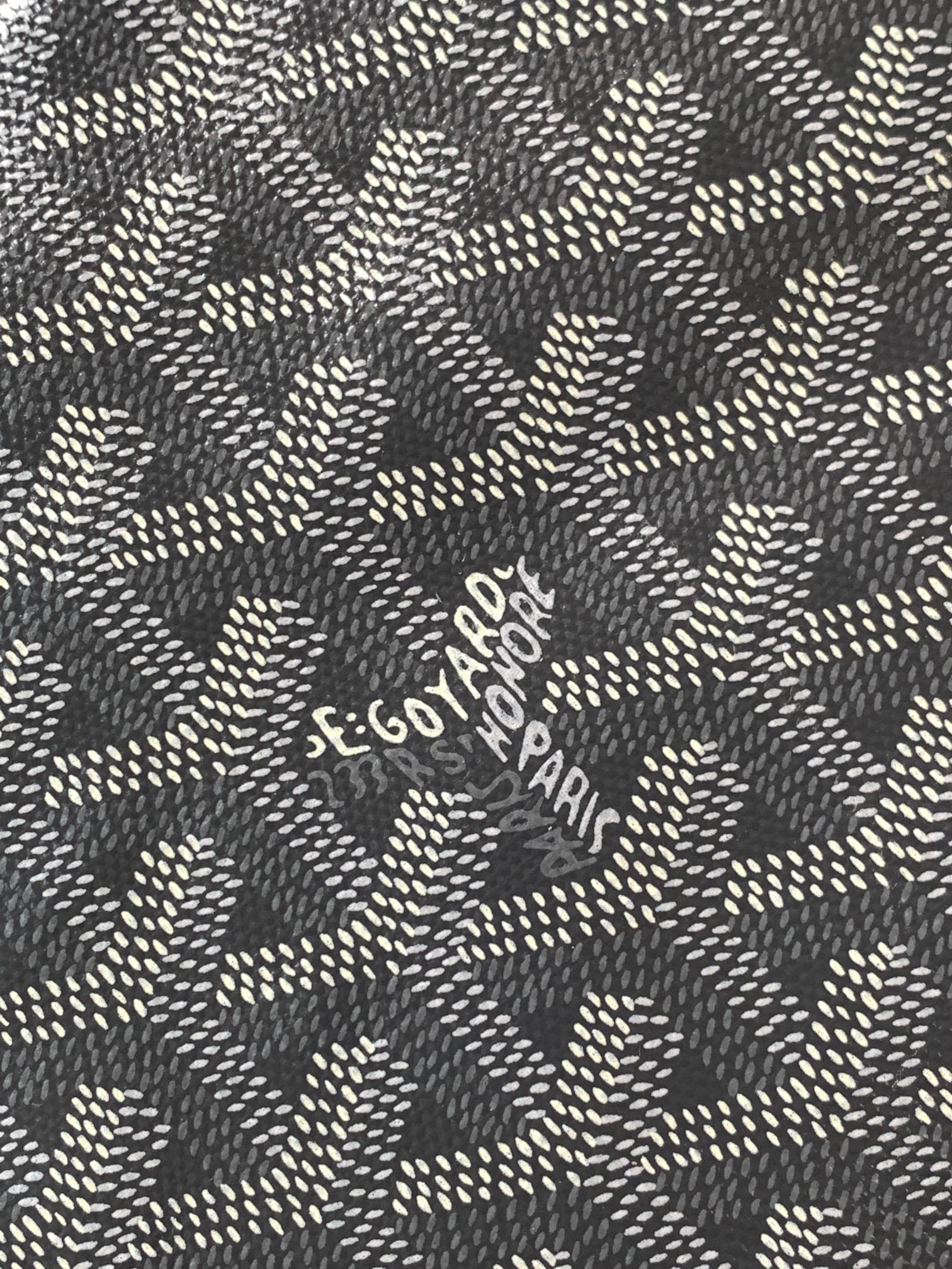 Goyard Yona Bag Coated MM 21Cm Grey Canvas
