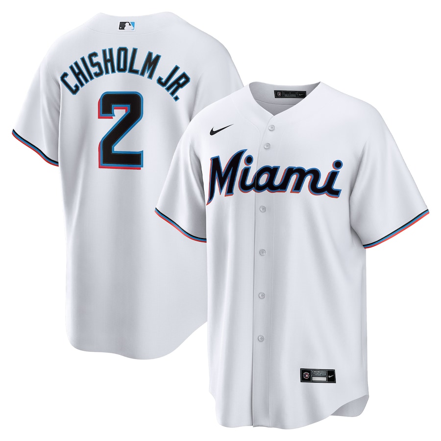 Jazz Chisholm Jr. Miami Marlins Home Player Jersey White