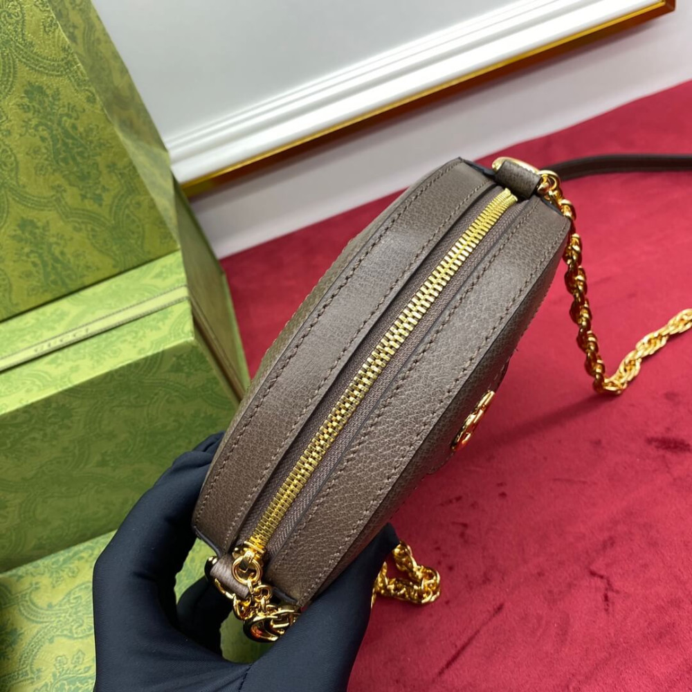 Gucci Ophidia Mini GG Round Shoulder Bag