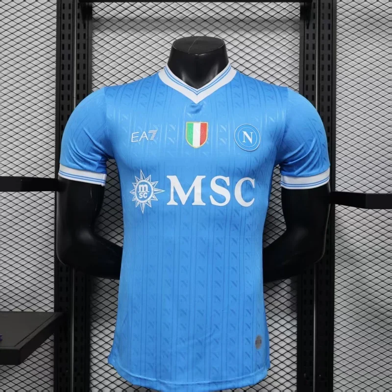 2025/2026 Serie A SSC Napoli Team Home Football Jersey Player Version