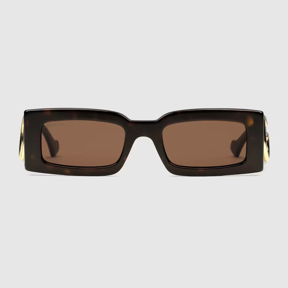 GUCCI-Rectangular frame sunglasses