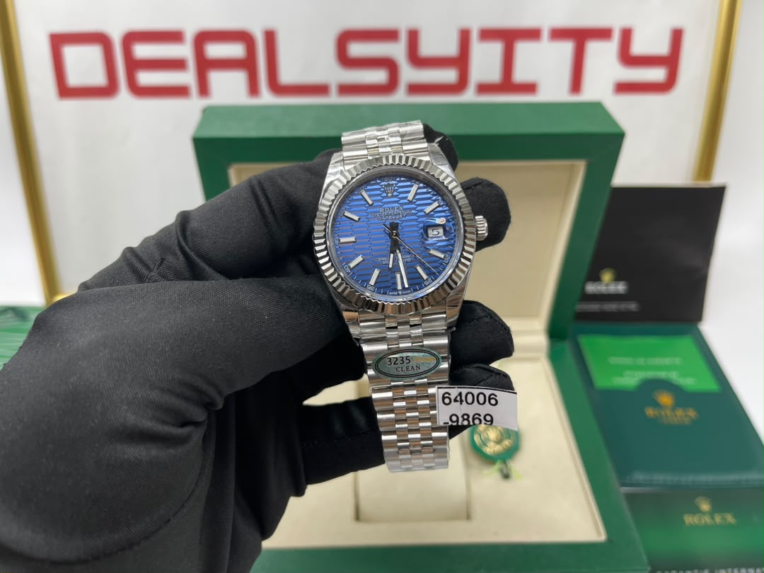[SUPER CLONE] Rolex Datejust 41mm Dial Blue Watch