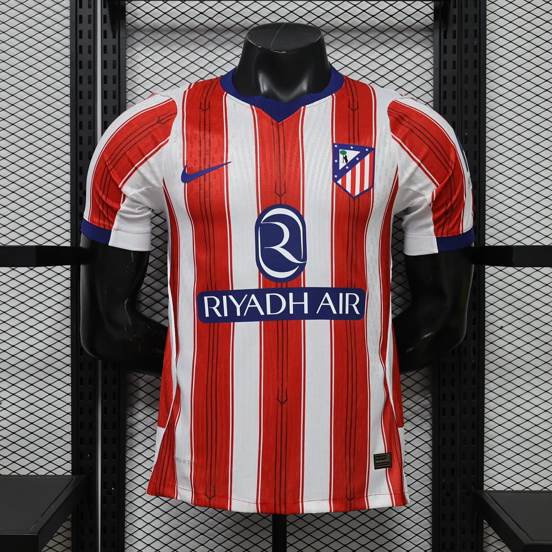 2026/27 La Liga Atletico Madrid  Team Home Football Jersey Player Version - JerseyFun
