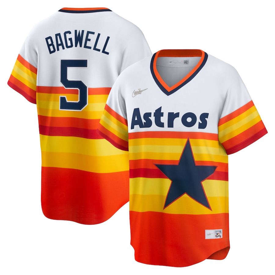 Houston Astros Home Cooperstown Collection Player Jersey White