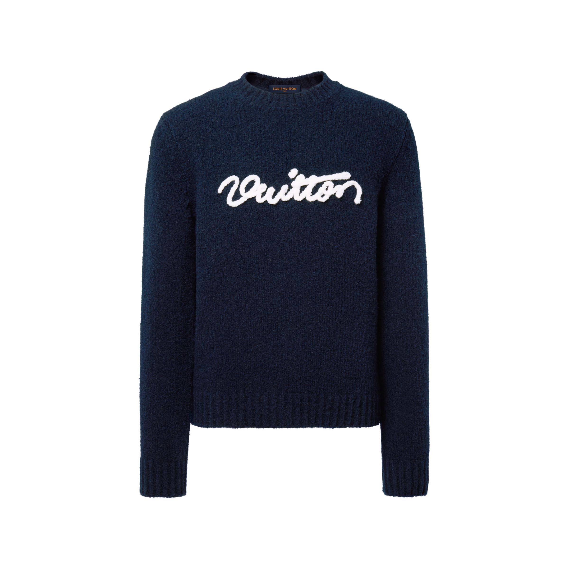 LV Embroidered Signature Long-Sleeved Crewneck