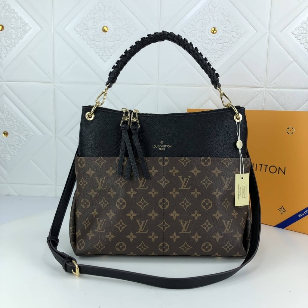 Louis Vuitton Maida Hobo Bag Monogram Canvas Black 32Cm