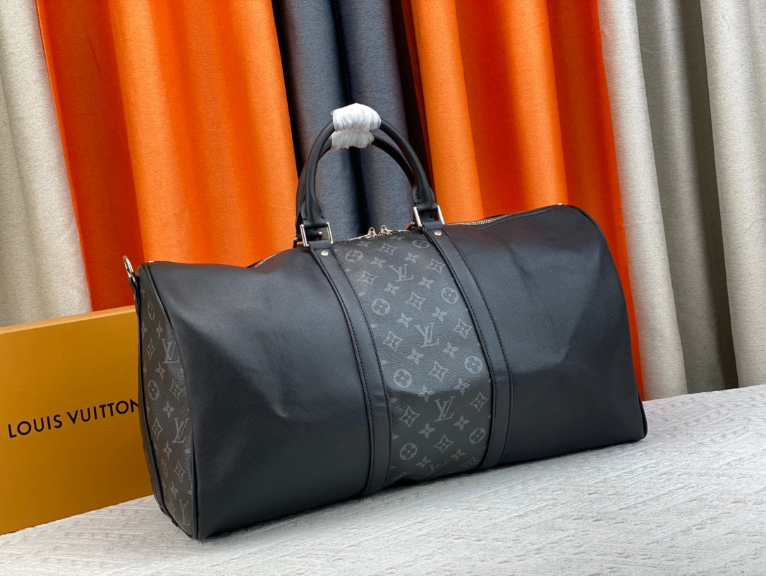Louis Vuitton Keepall Bandouliere 50Cm Black