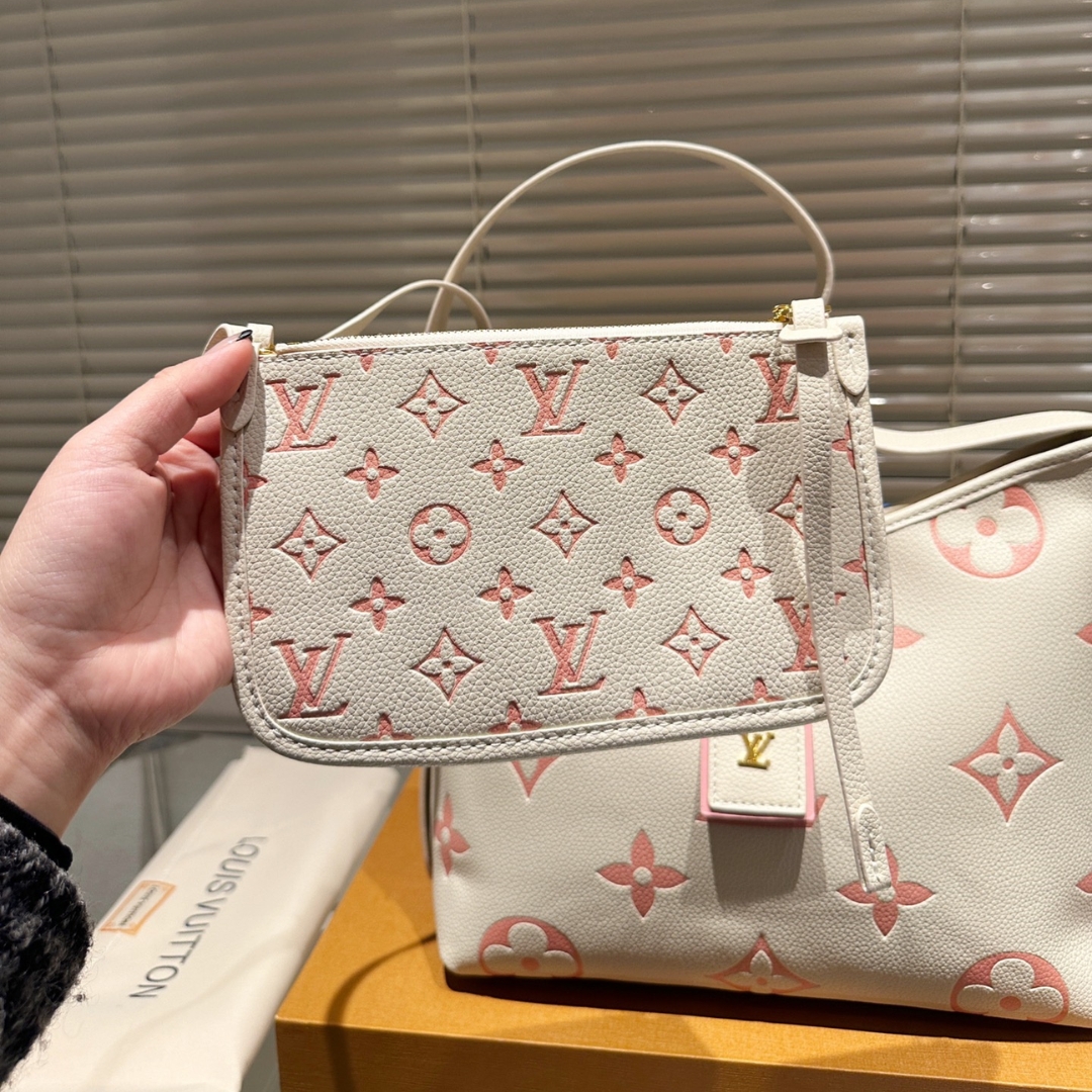 Louis Vuitton Carryall Pm Bicolour Monogram Empreinte Leather 30Cm M24141