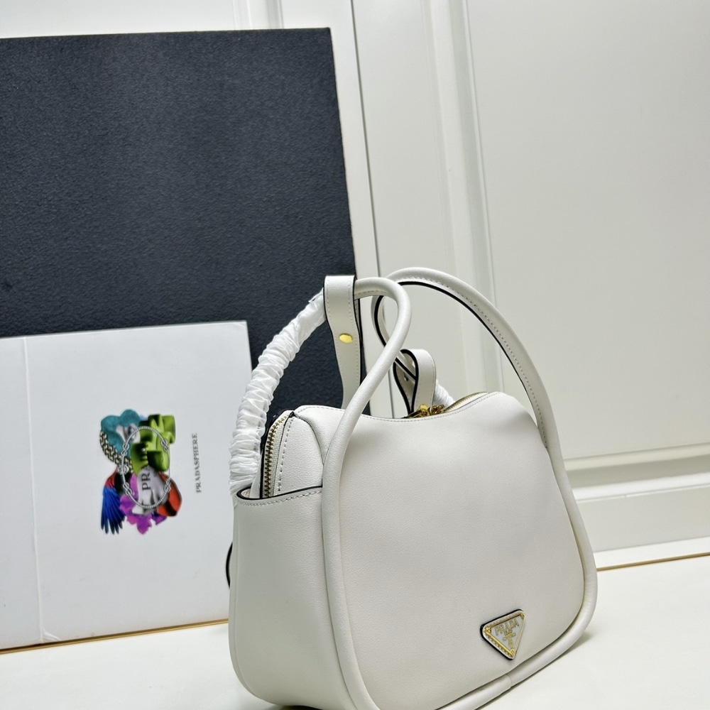 Prada Darling Handbag White 25Cm