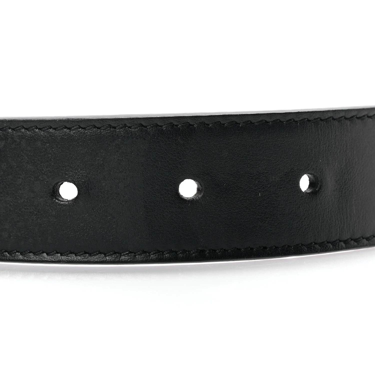 G Supreme Monogram Matte Plutone Calfskin Double G 30mm Belt 85 Beige Ebony Black