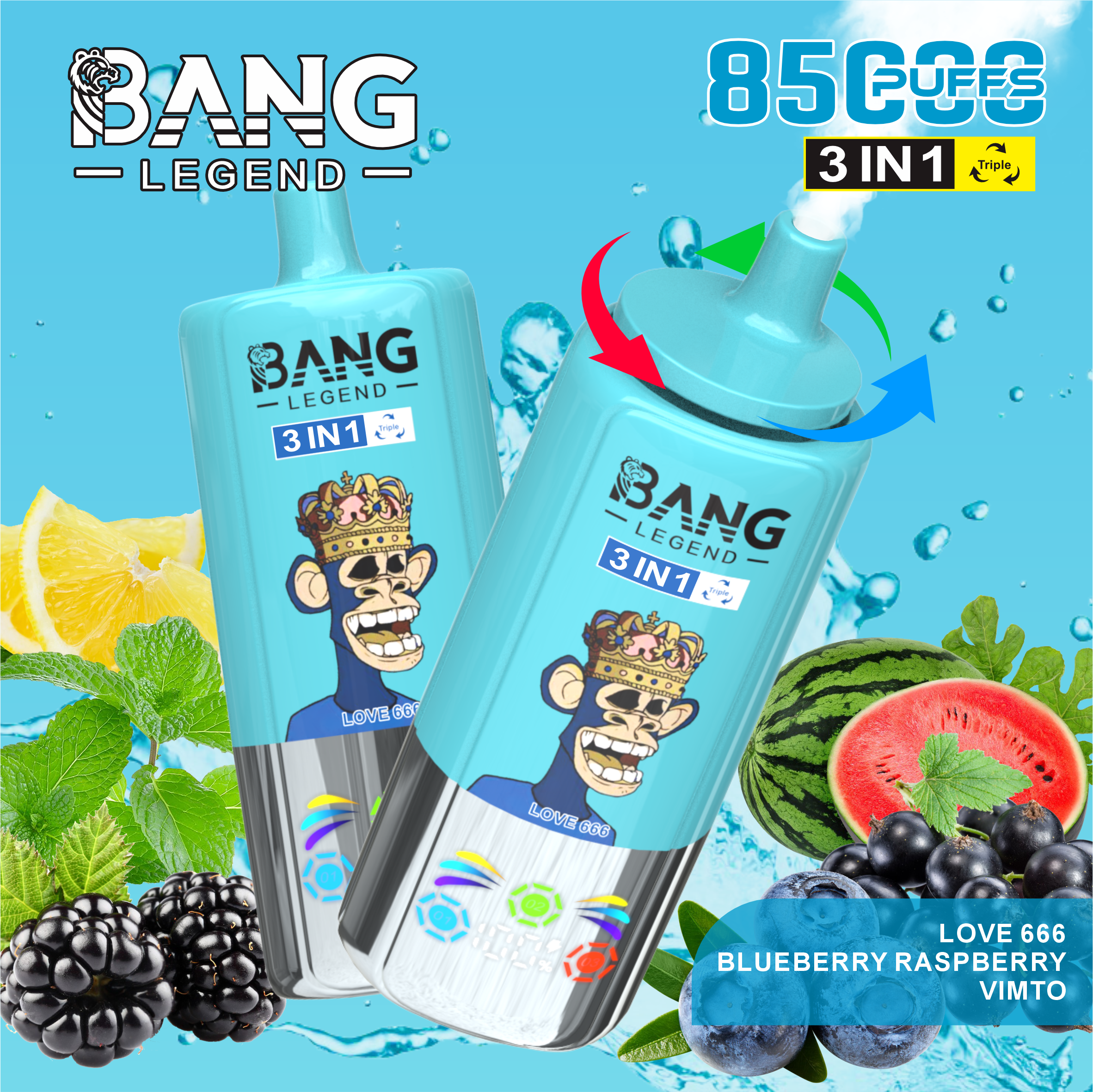 Bang Legend 85000 Puffs – 3 in 1