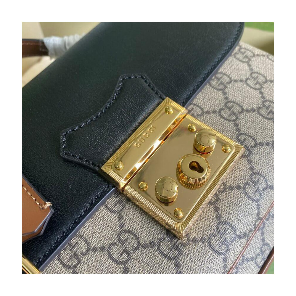 Gucci Padlock Small Shoulder Bag Black