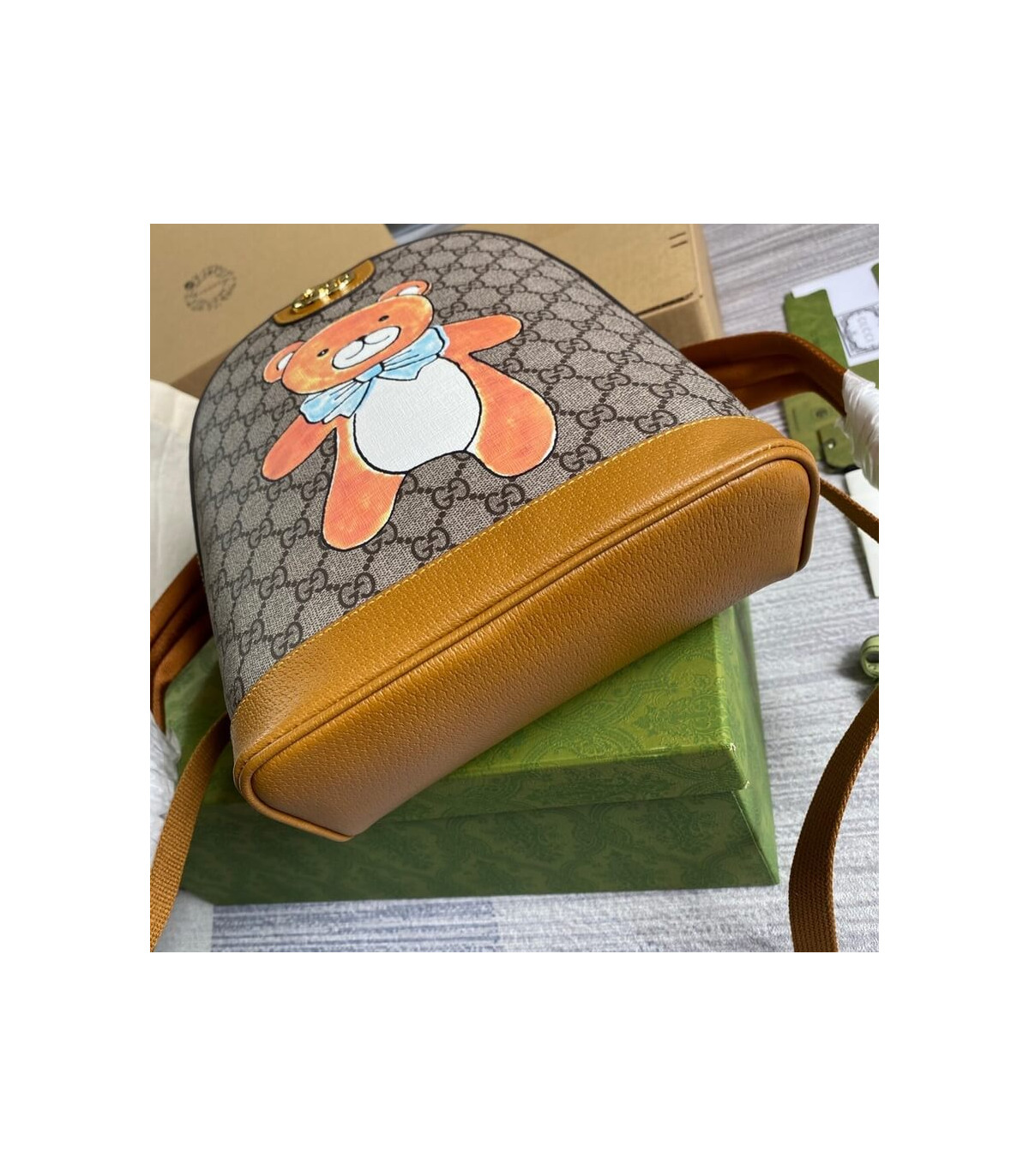 KAI x Gucci Teddy Bear Print Backpack