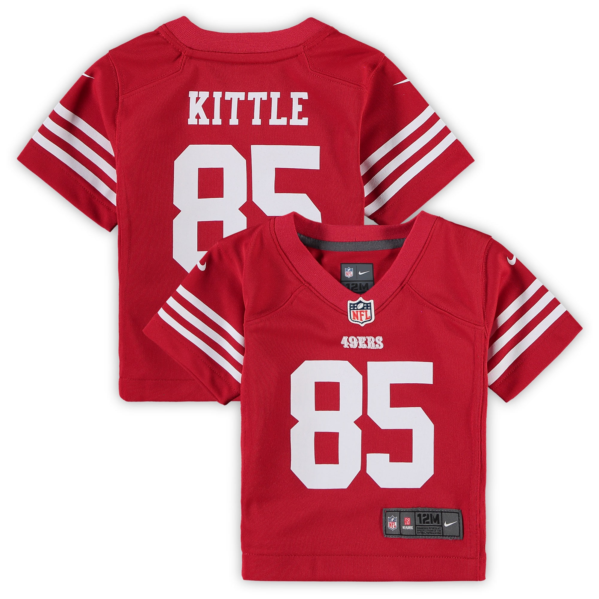 George Kittle San Francisco 49ers Nike Infant Player Game Jersey - Scarlet