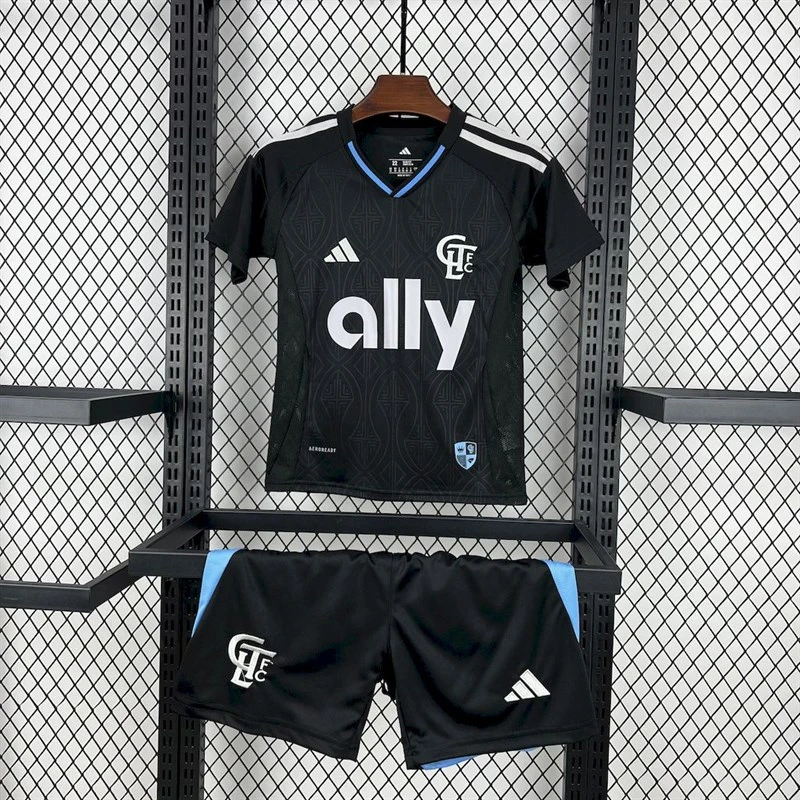 2025-26 Charlotte Away Kids football jersey