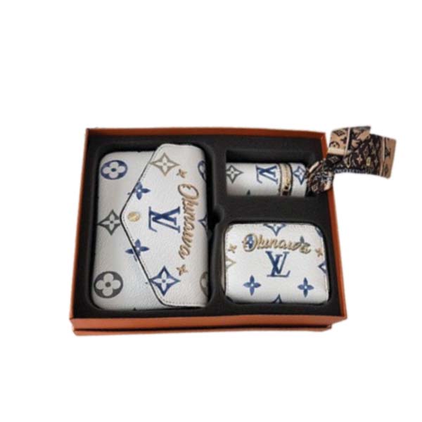 Louis Vuitton Set Of 3 Items Monogram Okinawa Blue 18Cm
