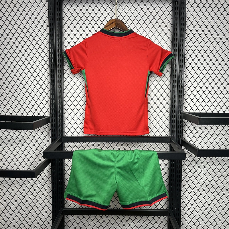 2024-25 Portugal Home kids Football jersey