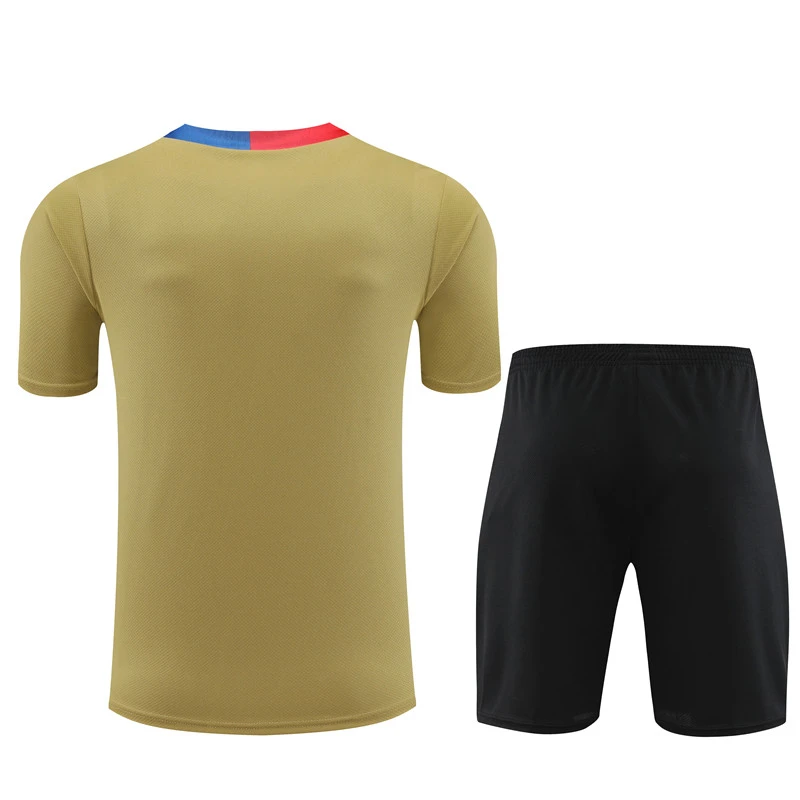 2024-25 Short Sleeve Training Wear Barcelona gold