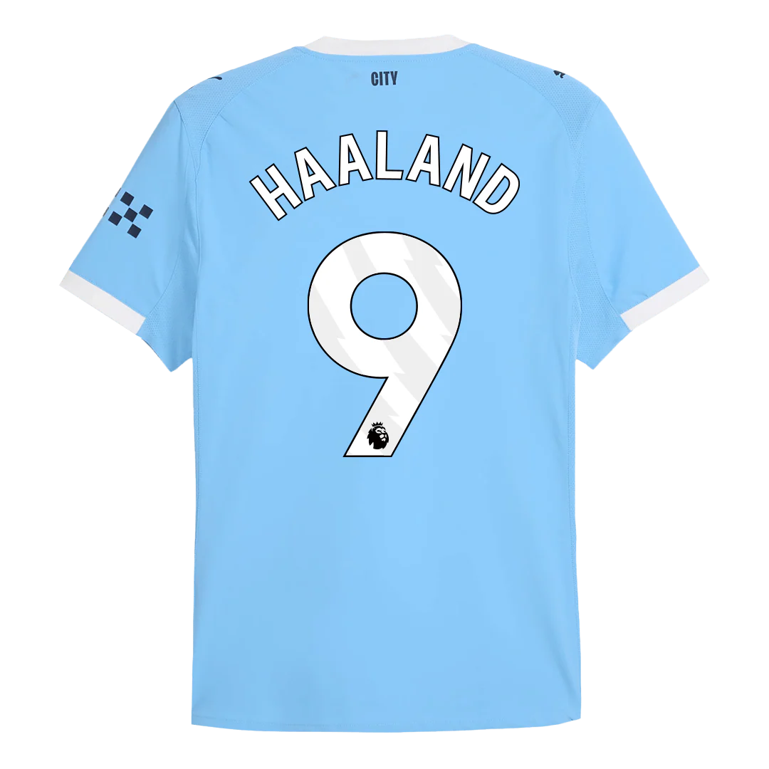 HAALAND #9 Manchester City Home Player Version Soccer Jersey 2025/26 Blue