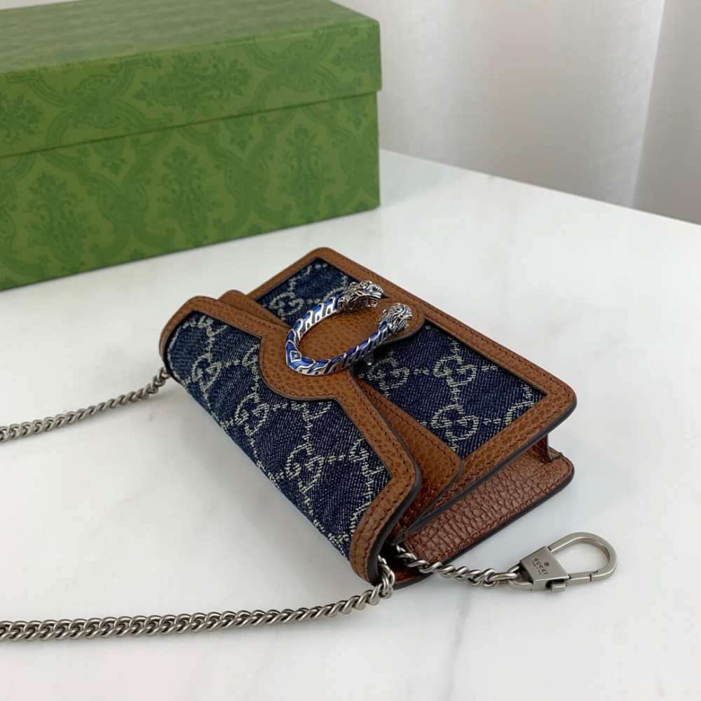 Gucci Dionysus Super Mini Bag in Denim