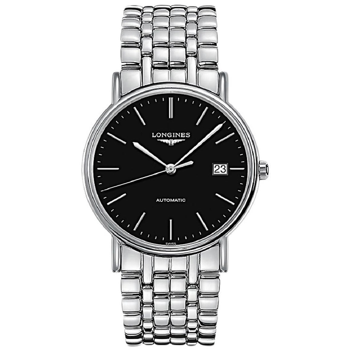 【Super Clone】Longines Men's L4.921.4.52.6  Presence Stainless Steel Watch