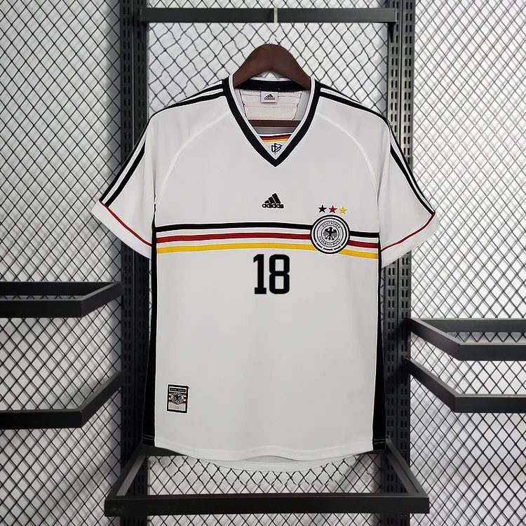 Retro 1998 Germany home MOLLER #7 Klinsmann #18 MATTHAUS #8 Football jersey retro