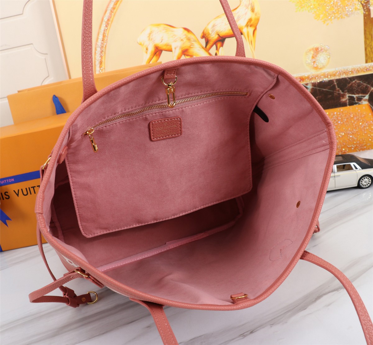 Louis Vuitton Neverfull MM Trianon Pink 31cm M46329