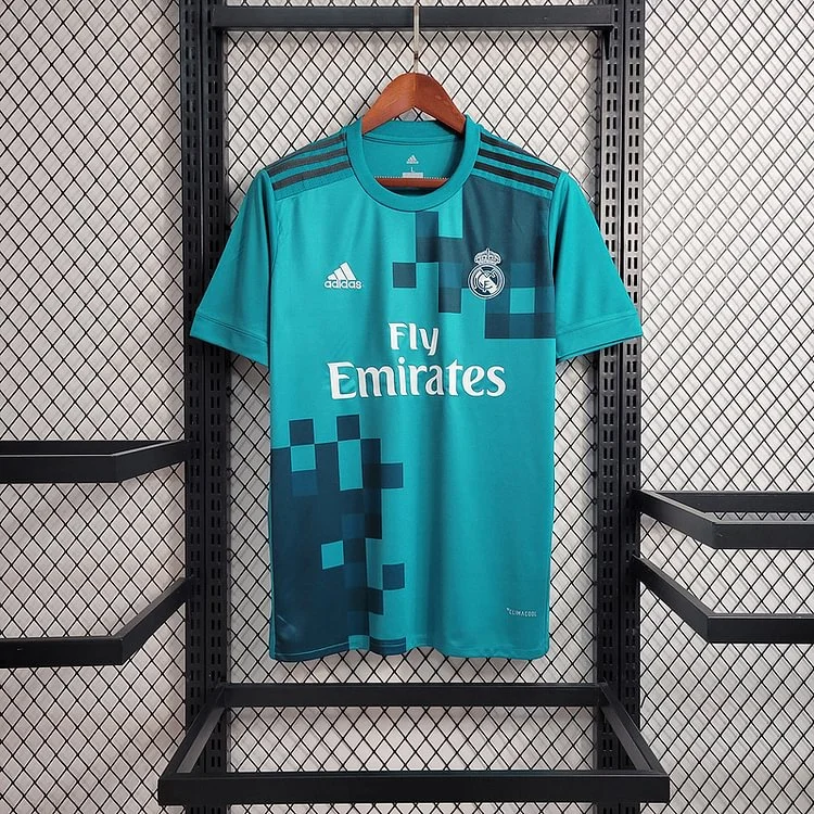Retro 2017-18 Real Madrid Second Passenger RONALDO Benzema BALE Sergio Ramos ISCO KROOS MODRIC Football jersey retro
