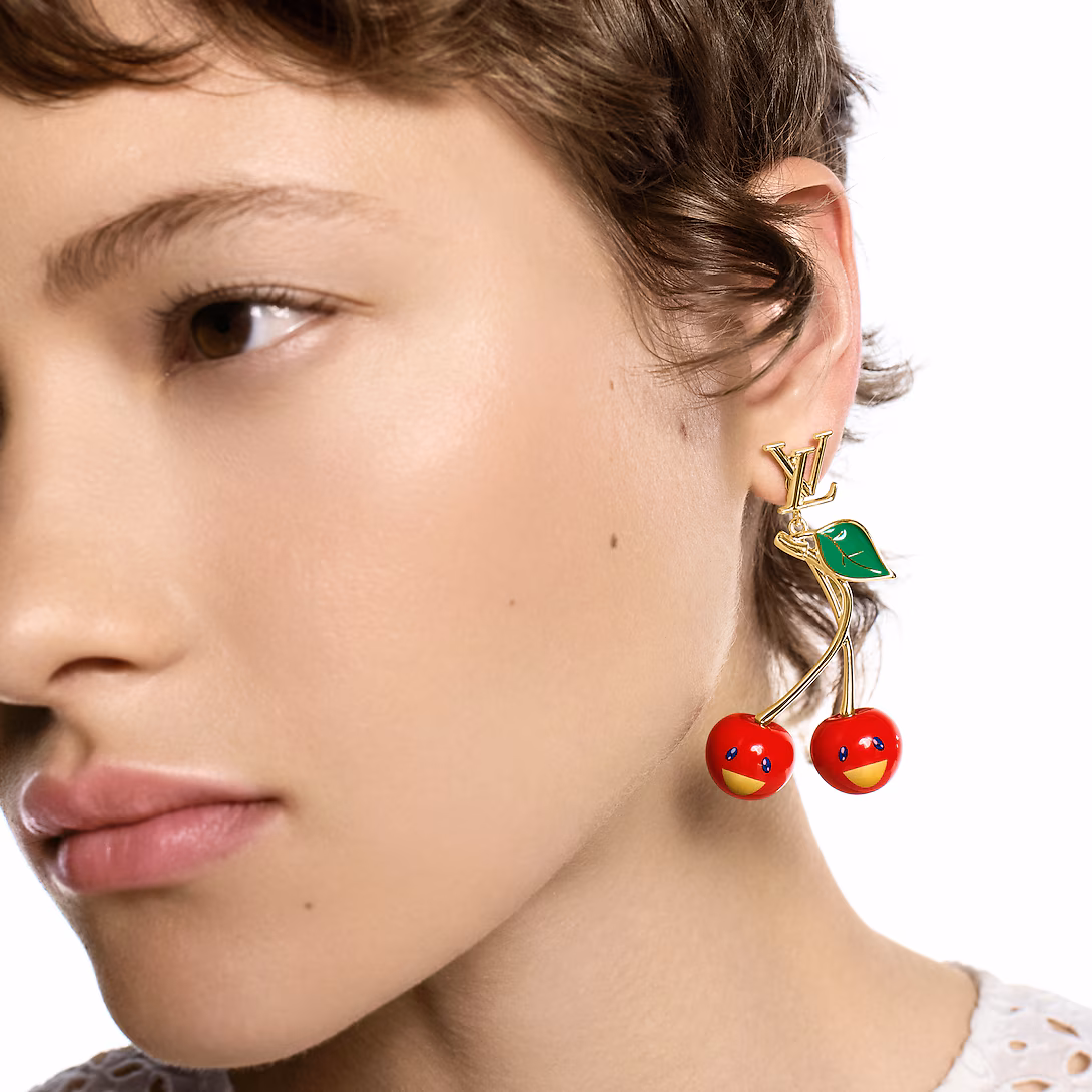 New LV x TM Cerise Earrings M02808