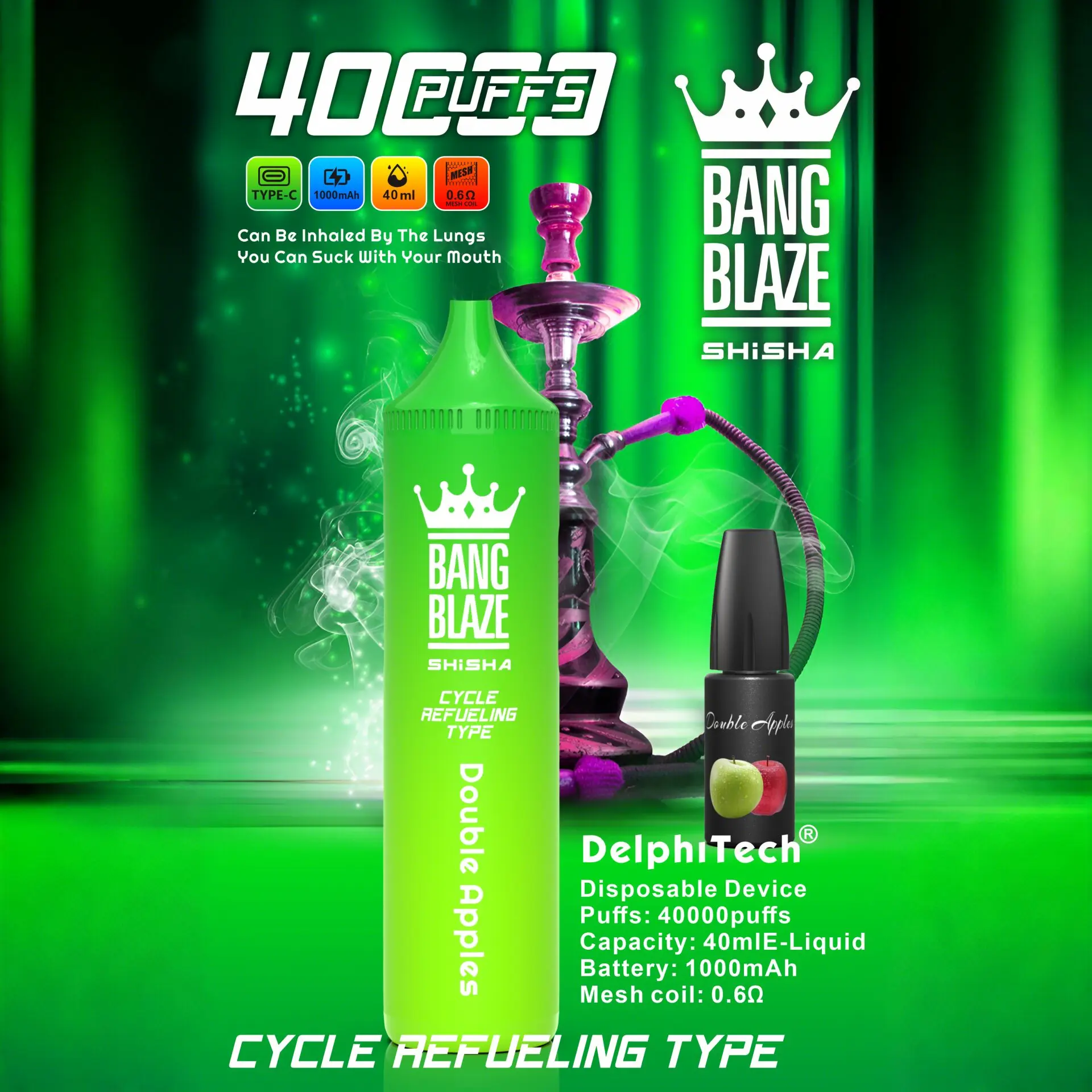 Bang Blaze 40K Riginal Refillable Oil Vape(3 pieces)