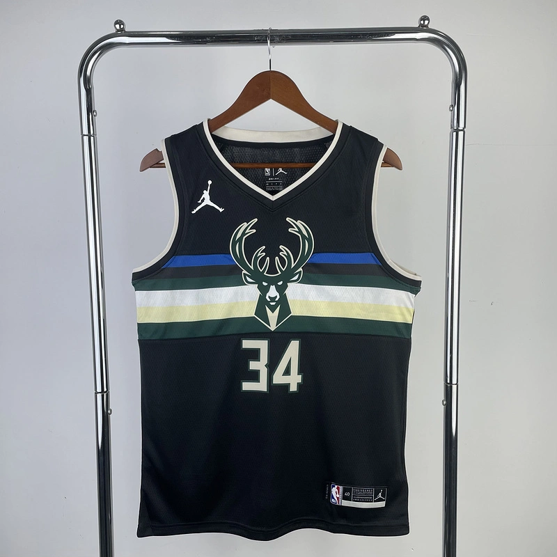 2021 NBA Milwaukee Bucks (34 ANTETOKOUNMPO) Basketball Jersey
