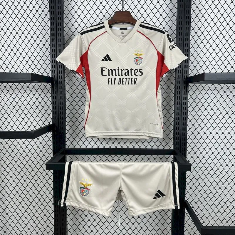 2025-26 Benfica Away Kids Football jersey