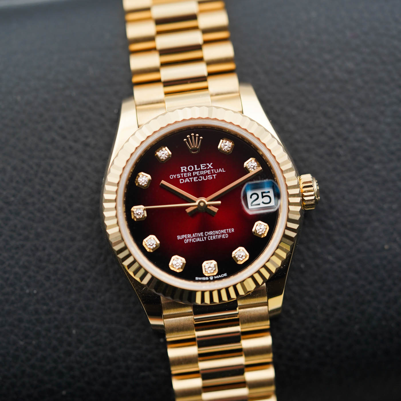 [Superclone] Rolex Datejust 31mm Red Ombré Dial President 278278