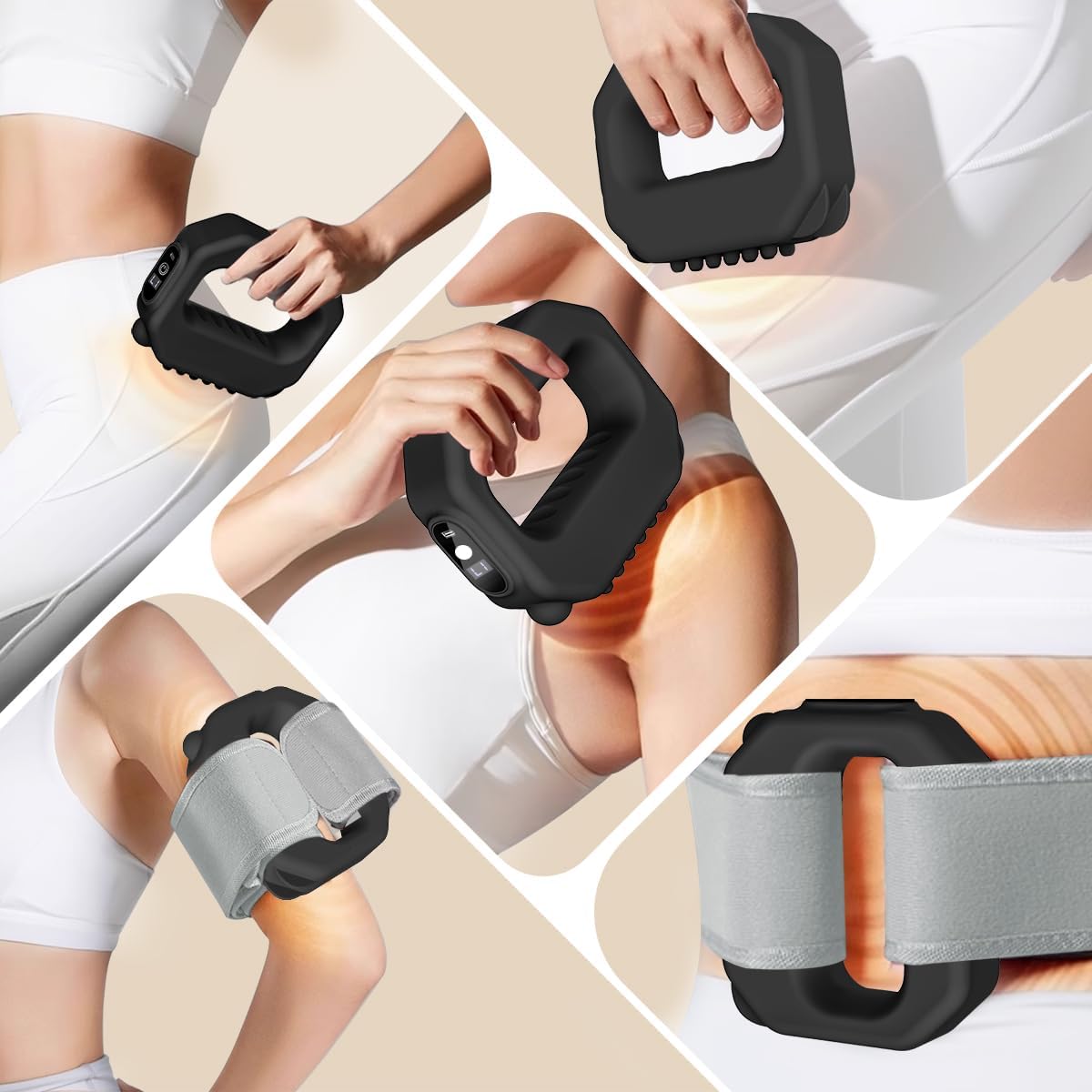 Portable Vibration Plate Exercise Machine with Adjustable Modes & Intensities for Full-Body Home Fitness