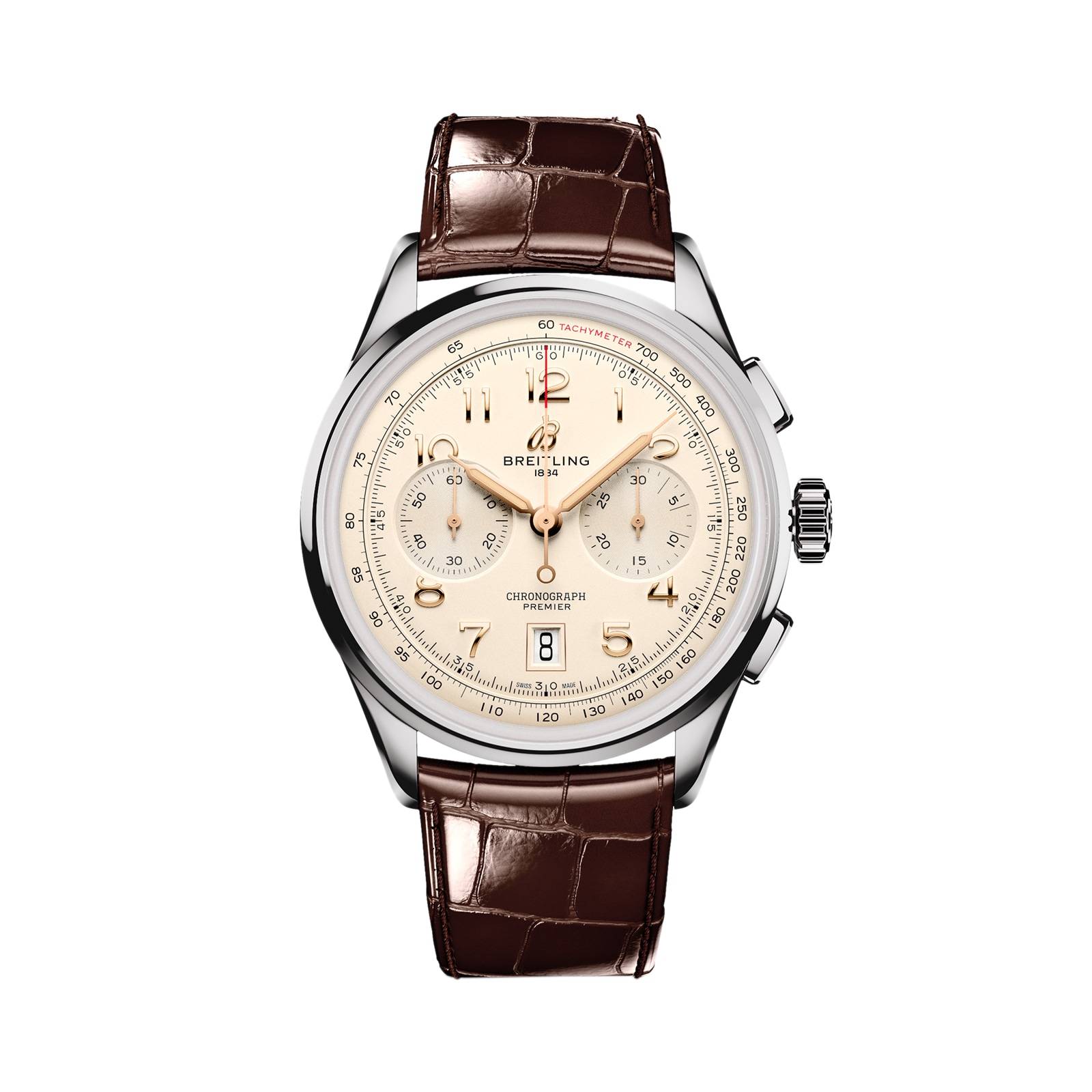 Breitling Premier B01 Chronograph 42mm Mens Watch Cream-P17532221