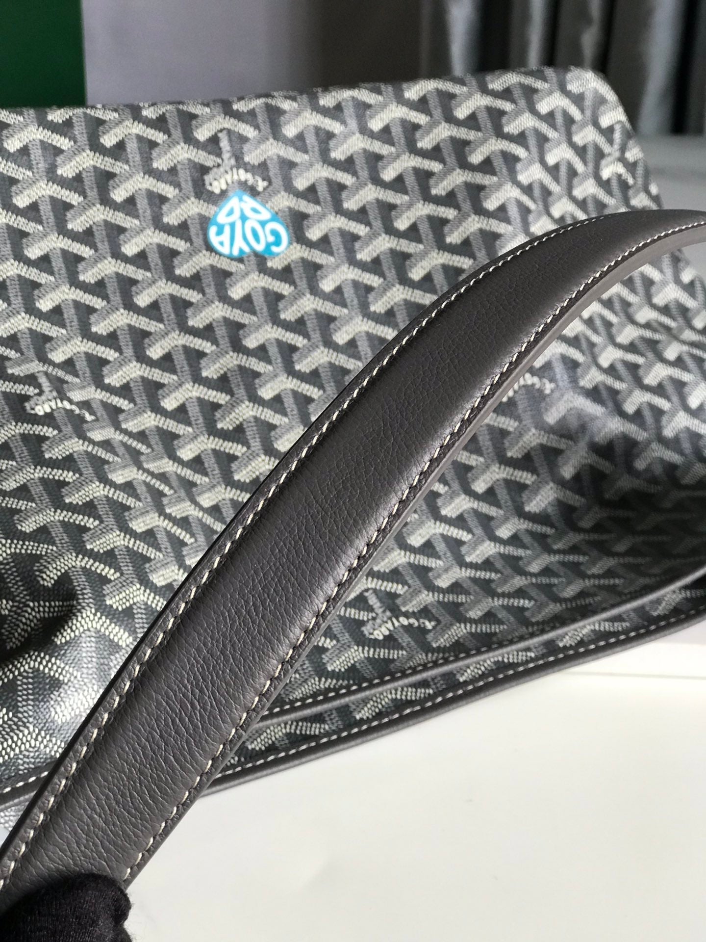 Goyard Hobo Boheme 42Cm Grey Canvas