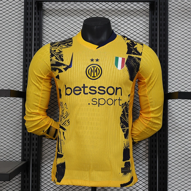 Player 2024-25 Inter Milan 2 Away Long Sleeves Football jersey