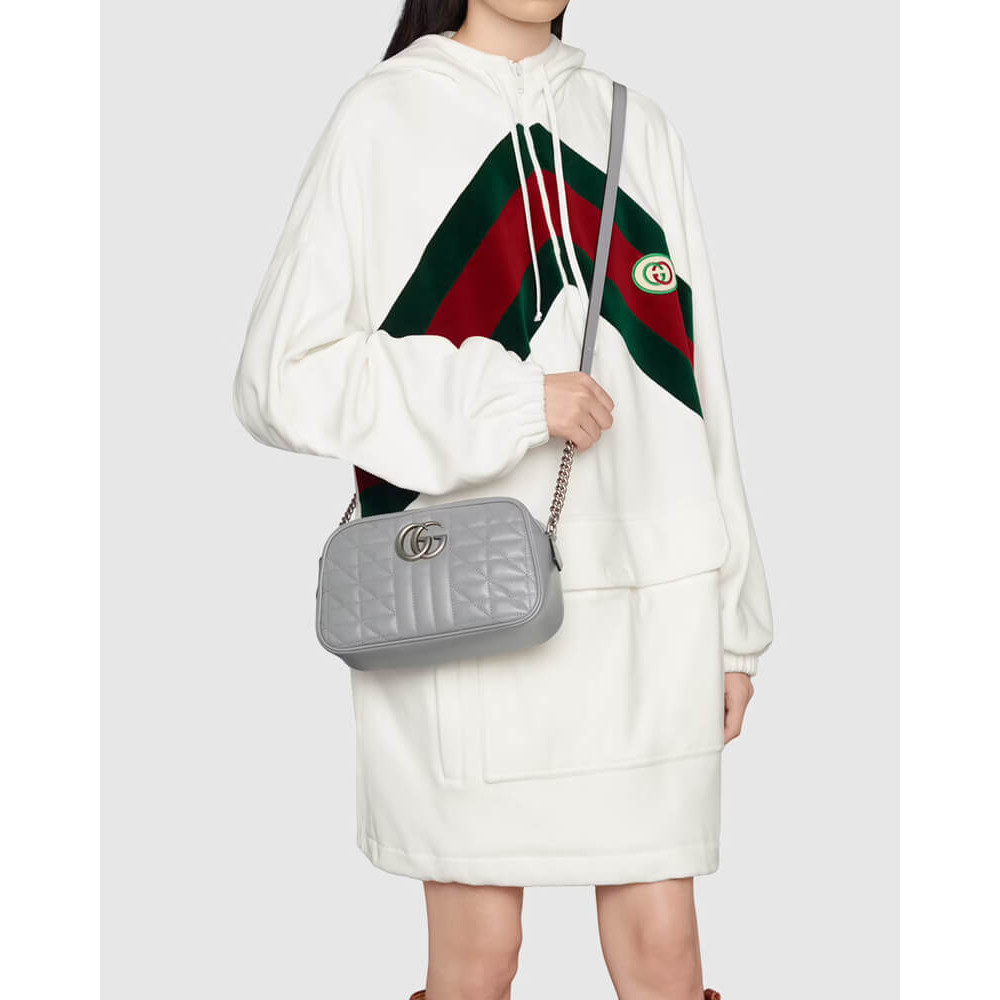 Gucci GG Marmont Small Shoulder Bag Grey